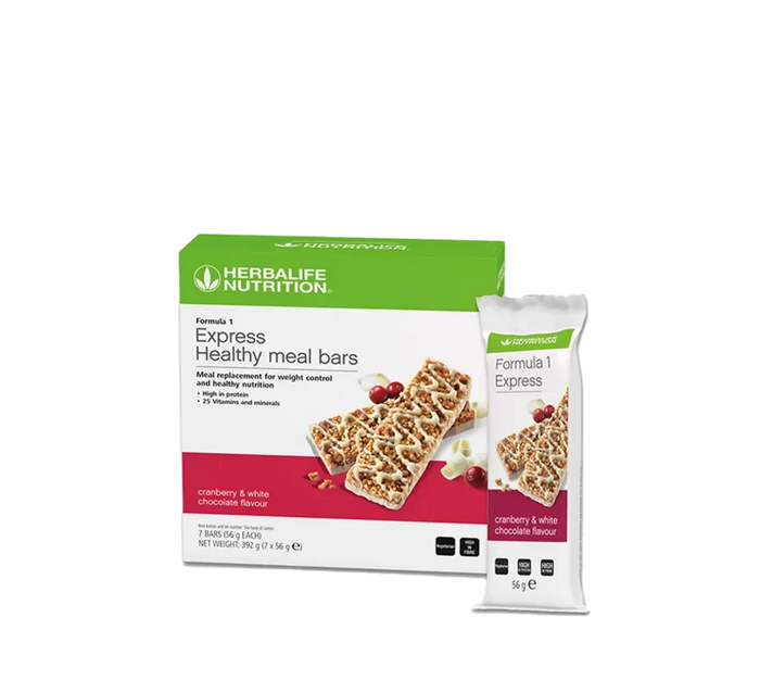 Formula 1 Express Bar - Cranberry & White Chocolate flavour (7 bars per box)